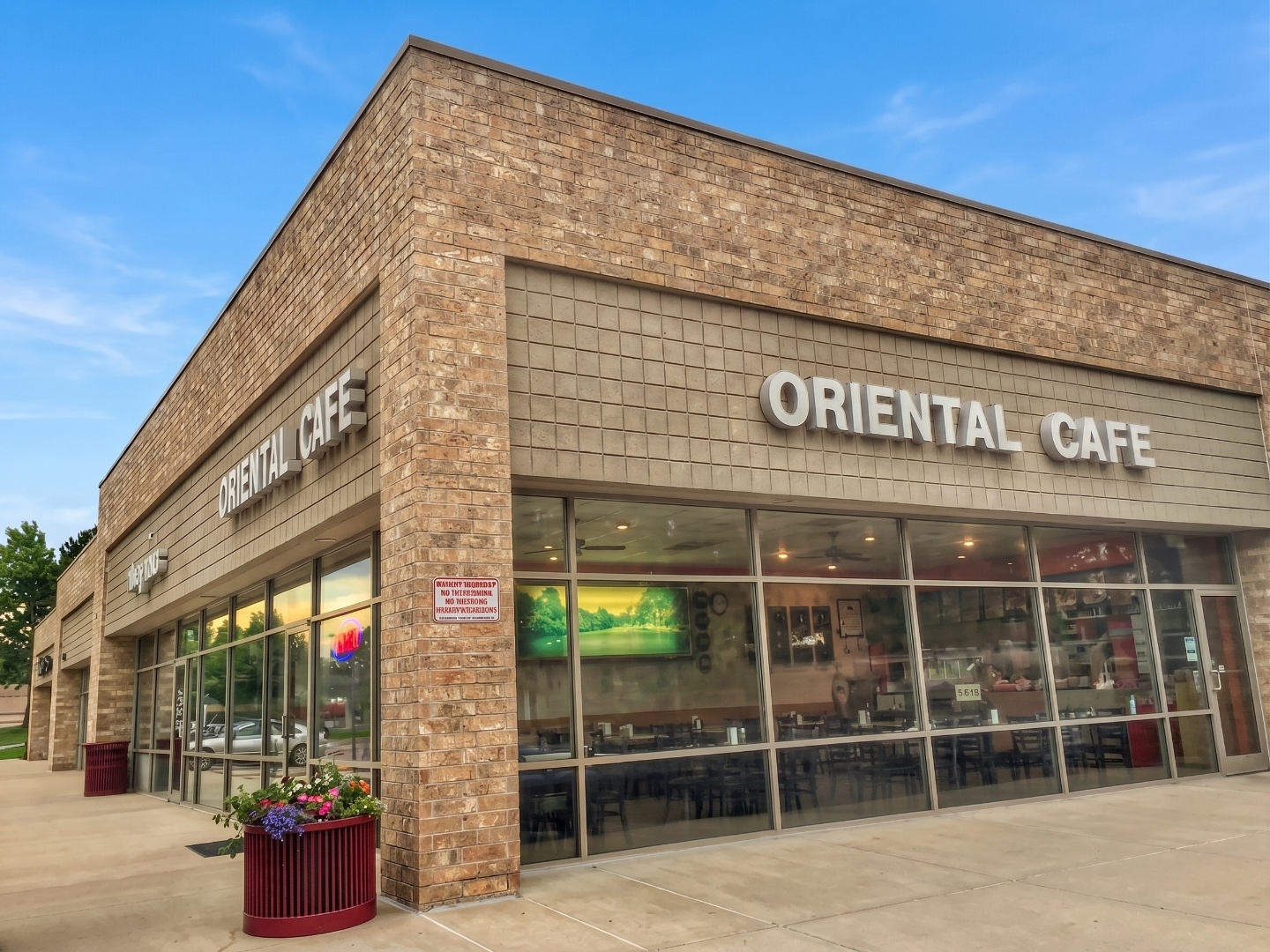 Exterior storefront of Oriental Cafe in Highlands Ranch